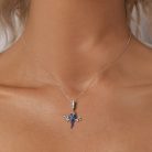 Modrofialový papoušek stříbrný přívěsek charm