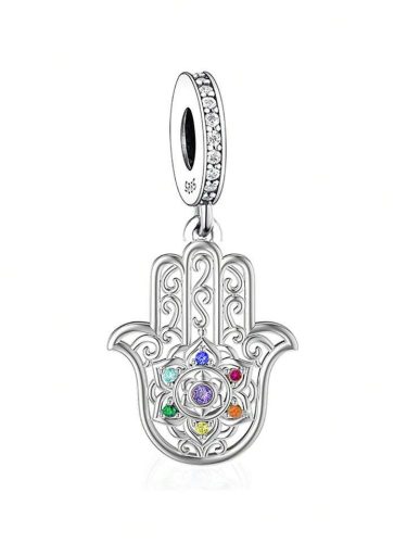 Stříbrný přívěsek Hamsa – ochranná ruka