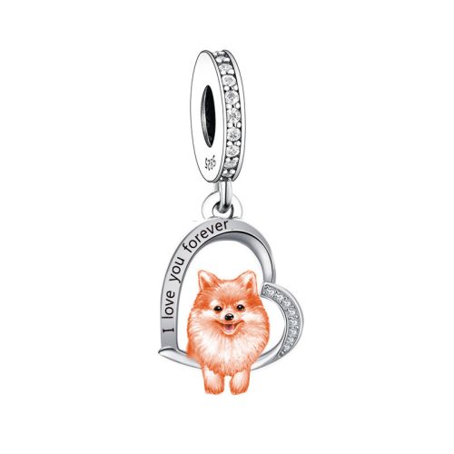 Stříbrný přívěsek Pomeranian