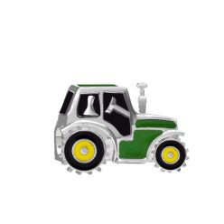 Traktor stříbrný přívěsek