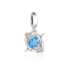 Ryby stříbrný přívěsek charm