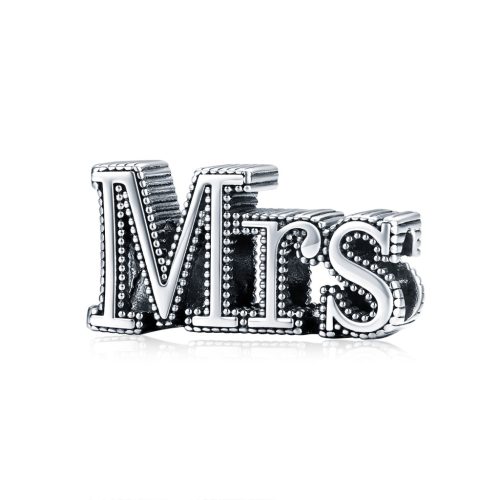 Stříbrný "Mrs." charm