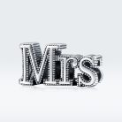 Stříbrný "Mrs." charm