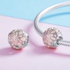 Květinová louka stříbrná kulička charm